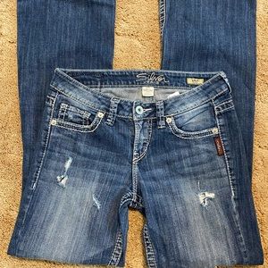 Women’s Silver flare leg jeans size 27x33
